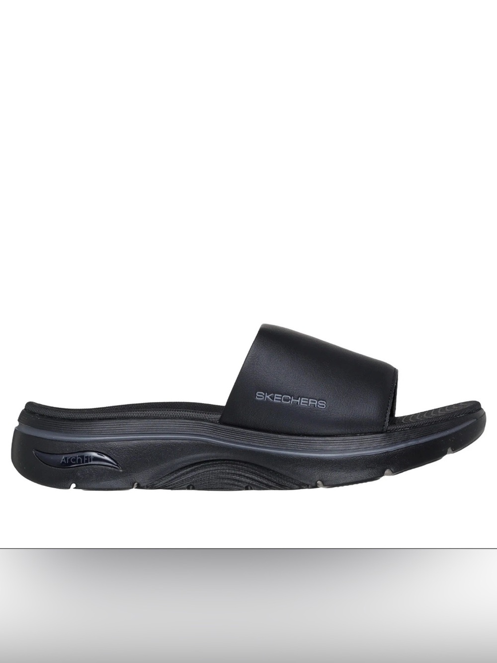 Skechers Go Walk ArchFit Black Sandal Mens Size 9, NEW IN BOX, Extra Wide Fit